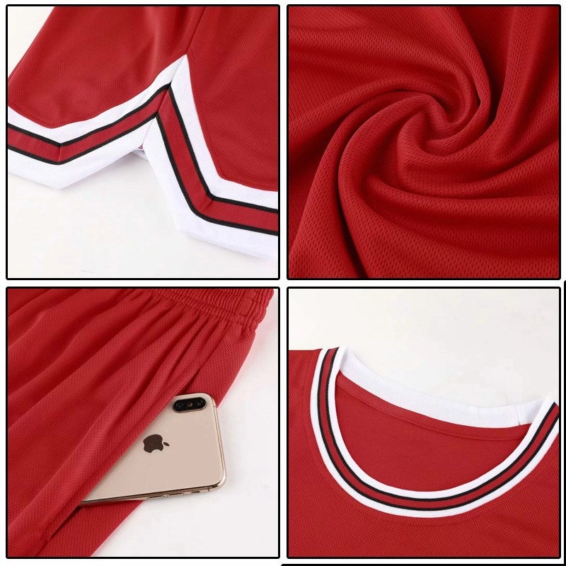 Slam Dunk Jersey Printed Sakuragi Hanadao Rukawa Maple Men'S And Women'S Short-Sleeved Xiangbei Team Children'S Basketball Suit Fake Two-Piece - Image 5