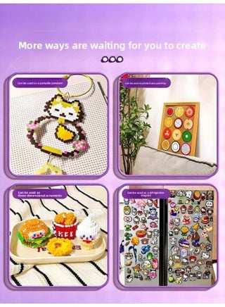 10400pcs Melt Bead DIY Craft Set - مجموعات الفن والحرف الإبداعية للأطفال الذين عمرهم 5+ لوحة الأظافر وورق التجهيز وإكسسوارات السلسلة هدايا لعبة عطلة رمضان / عيد ميلاد للبنات والبنين - view 5