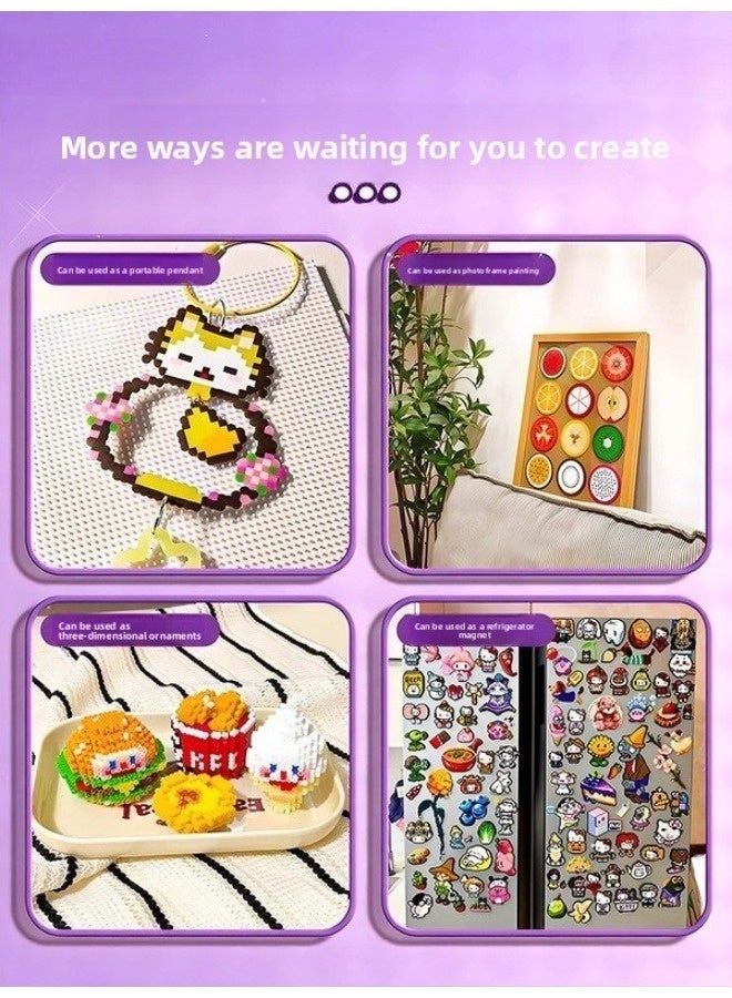سينران 10400pcs Melt Bead DIY Craft Set - مجموعات الفن والحرف الإبداعية للأطفال الذين عمرهم 5+ لوحة الأظافر وورق التجهيز وإكسسوارات السلسلة هدايا لعبة عطلة رمضان / عيد ميلاد للبنات والبنين - Image 5