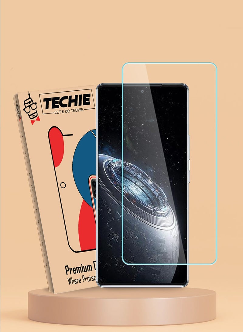 Techie حماية شاشة زجاجية مصفحة HD لهاتف Infinix GT 20 Pro 5G 2024 - مضادة للانعكاس مضادة للبقع 9H صلابة 0.33 مم حواف مدورة تركيب سهل - Image 1