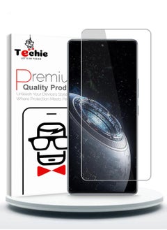 Techie HD Tempered Glass Screen Protector for Infinix GT 20 Pro 5G 2024 - Anti Reflection Anti Bubbles 9H Hardness 0.33 mm Rounded Edges Easy Installation  - Image 1