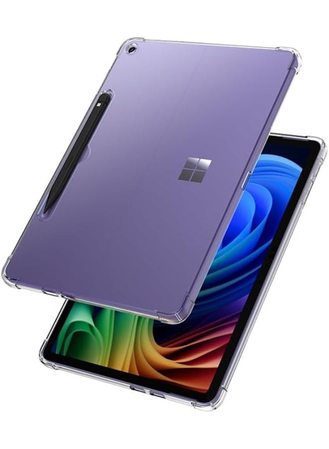 VKL Transparent Case Compatible with Microsoft Surface Pro 12 (2025) 12 Inch Tablet, Four Corner Airbag Anti Drop Seismic Clear Shell, Soft TPU Shockproof Protective Case - Image 2