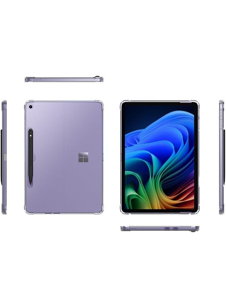 VKL Transparent Case Compatible with Microsoft Surface Pro 12 (2025) 12 Inch Tablet, Four Corner Airbag Anti Drop Seismic Clear Shell, Soft TPU Shockproof Protective Case - Image 4