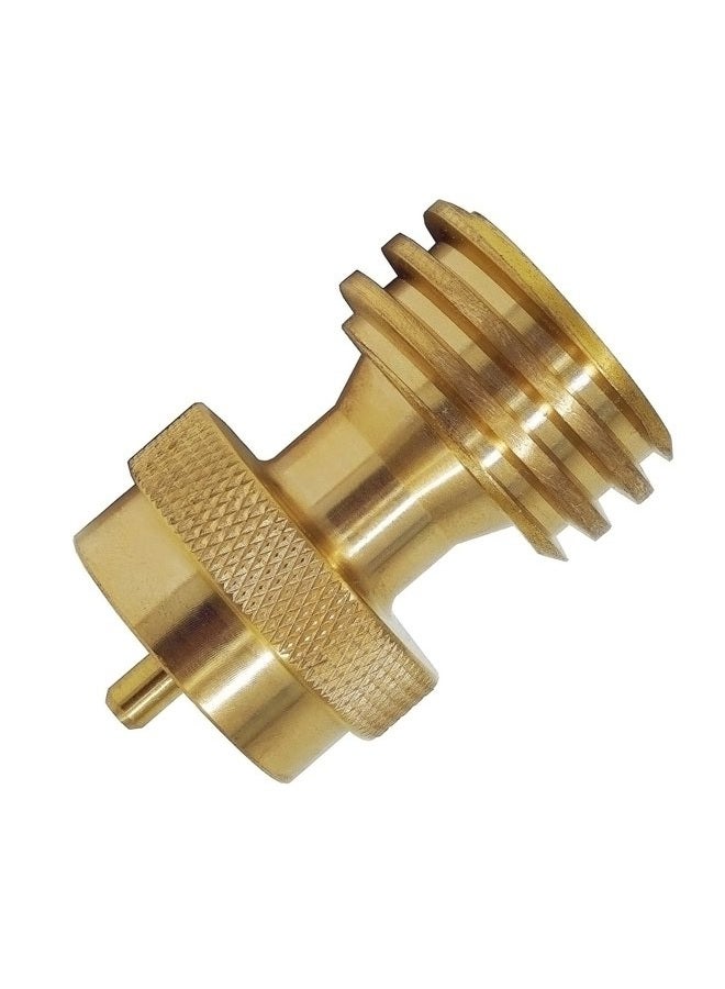 DOZYANT Steak Saver 20lb to 1lb Propane Tank Adapter for Disposable Throwaway Cylinder, Converter Universal 1 Pound / 16.4oz Disposable Small Tank for 20 or 30lb LP Gas Big Tank  - Image 1