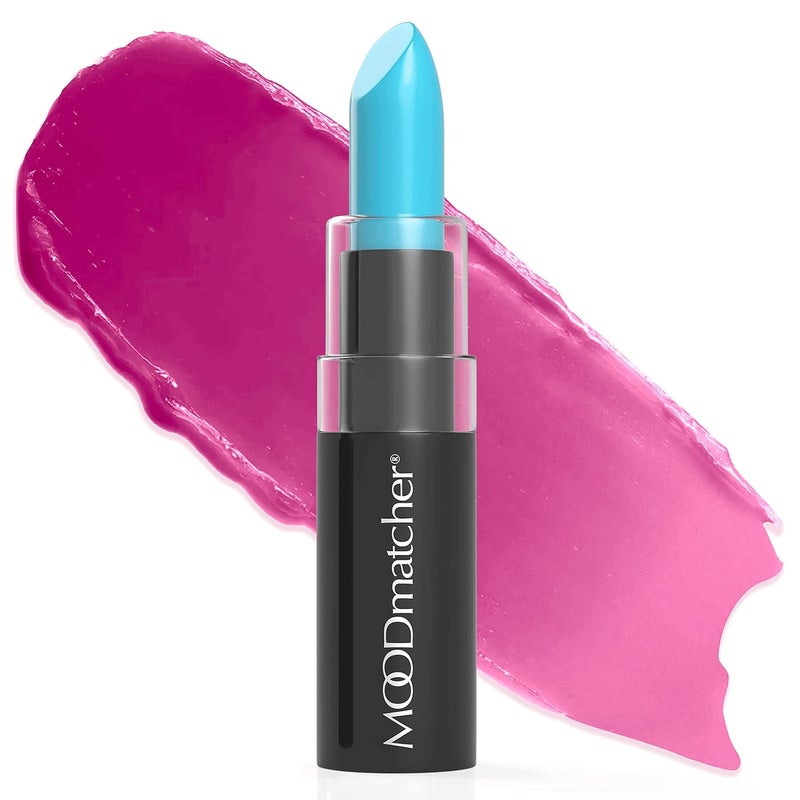 MOODmatcher Original Color Changing Lipstick – 12 Hours Long-Lasting, Moisturizing, Smudge-Proof, Glamorous Personalized Color, Premium Quality – Made in USA (Light Blue)