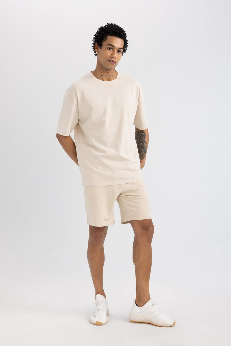 DeFacto Man DeFactoFit Slim Fit Short Leg Sweatshirt Fabric Shorts - Image 5