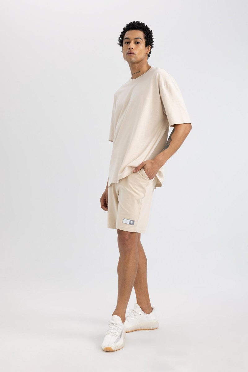 DeFacto Man DeFactoFit Slim Fit Short Leg Sweatshirt Fabric Shorts - Image 4