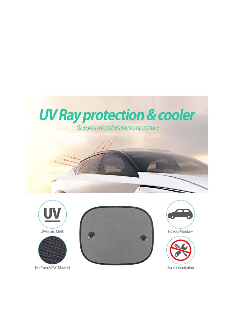Car Window Shades for Baby, Car Sun Shades for Side and Rear Window, Car Visor Side Window Sun Shade Cover Blocking UV Rays, Best for Baby, Kids and Pets Protection - Image 5