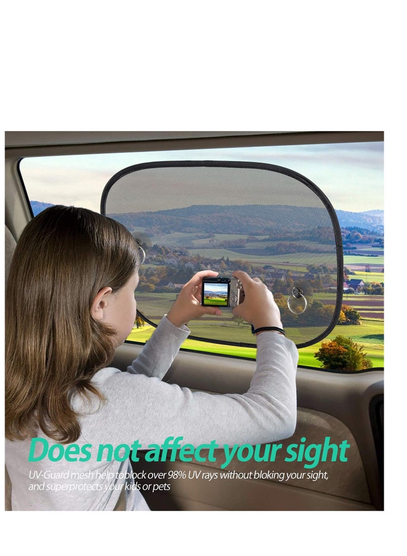 Car Window Shades for Baby, Car Sun Shades for Side and Rear Window, Car Visor Side Window Sun Shade Cover Blocking UV Rays, Best for Baby, Kids and Pets Protection - Image 2