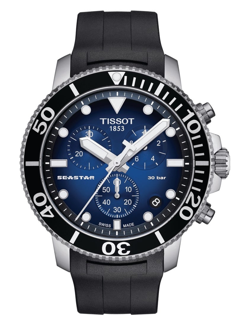 TISSOT - TISSOT Seastar 1000 Men's Swiss Quartz Watch 45.5mm T120.417.17.041.00 - Image 1