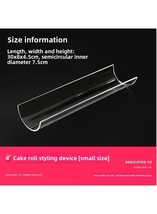 Cake Roll Shaping Artifact Mold Homemade Cake Roll Artifact Diy Mold Transparent Acrylic Baking Tool Mao-Specifications:About 7.5CM-Color:Transparent - Image 4