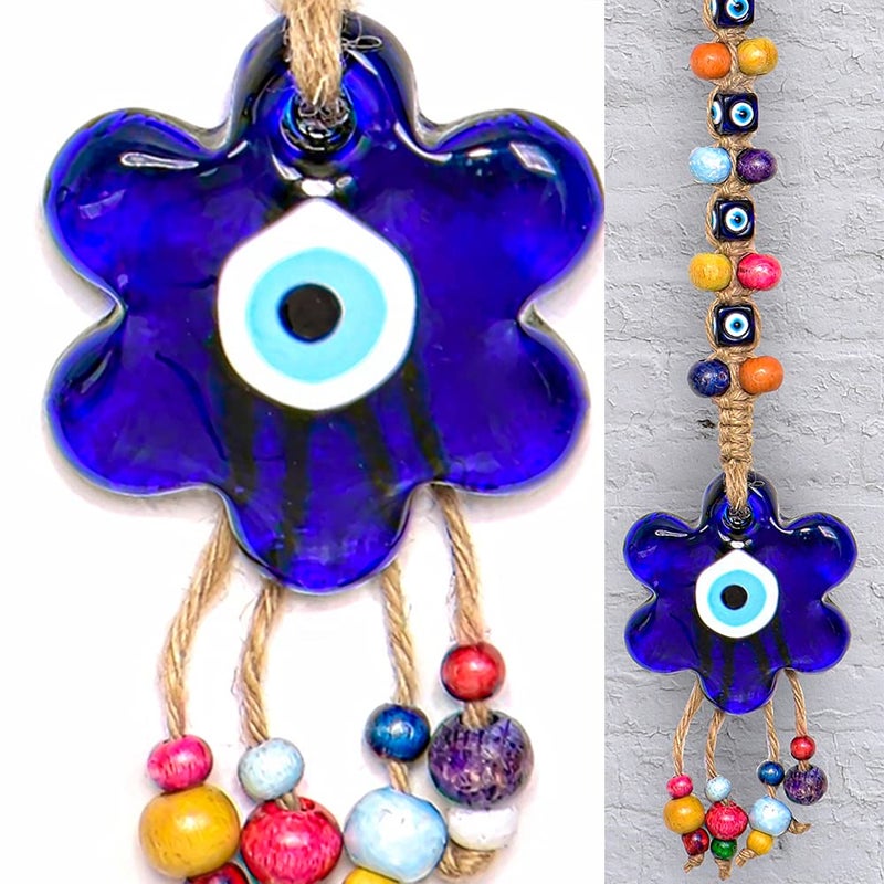 Turkish Evil Eye Nazar Wall Hanging Home Door Decor Decoration Ornament Accessories Glass Charm Ojo Turco Amulet Beads Blue Gift Style