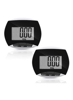 KASTWAVE 2 Pack Portable Pedometer, LCD Digital Display Running Pedometer for Jogging Hiking Running Walking  - Image 1