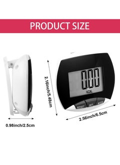 KASTWAVE 2 Pack Portable Pedometer, LCD Digital Display Running Pedometer for Jogging Hiking Running Walking  - Image 5