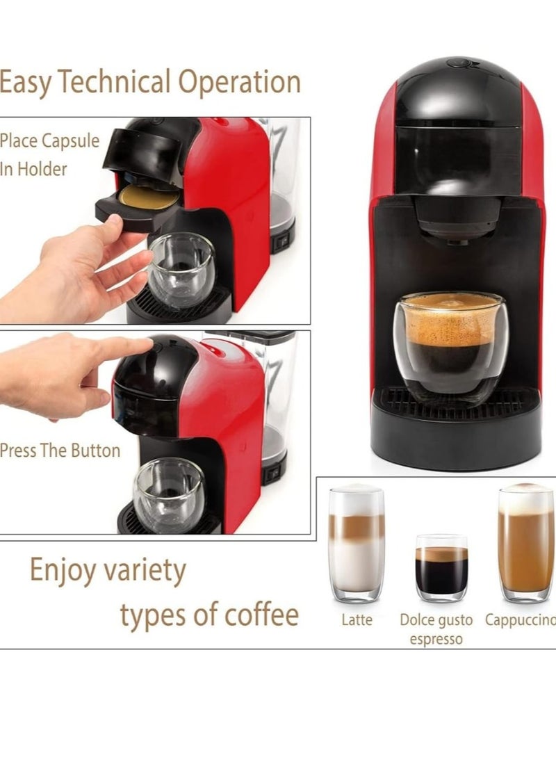 Generic - Dolce Gusto Coffee Machine - Hot/Cold Brew Capsule Espresso Maker, Compatible with Nespresso, 3 in 1 Capsule Coffee Machine for Nespresso, Dolce Gusto Coffee - Image 1