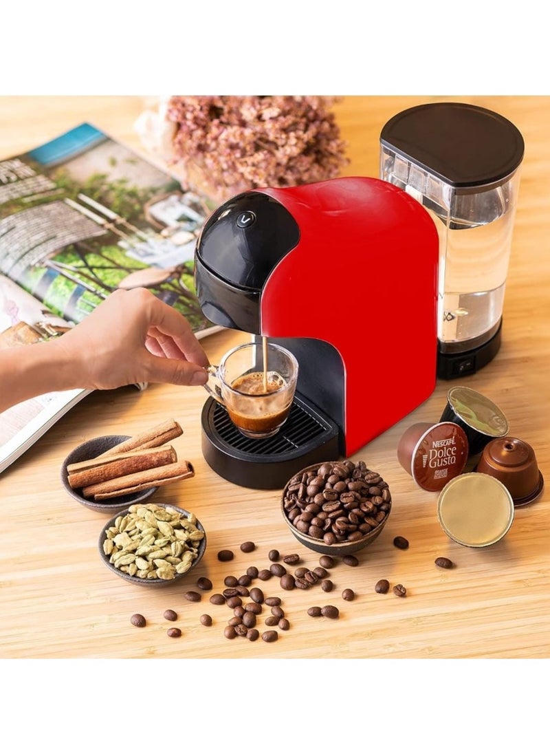 Generic - Dolce Gusto Coffee Machine - Hot/Cold Brew Capsule Espresso Maker, Compatible with Nespresso, 3 in 1 Capsule Coffee Machine for Nespresso, Dolce Gusto Coffee - Image 1