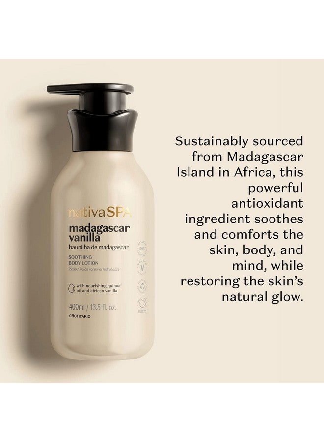 NATIVA SPA O BOTICÁRIO Nativa Spa By O Boticário, Madagascar Vanilla Moisturizing Body Lotion, Fragranced Skin Moisturizer With Purified Quinoa Drops, 13.5 Ounce - Image 2