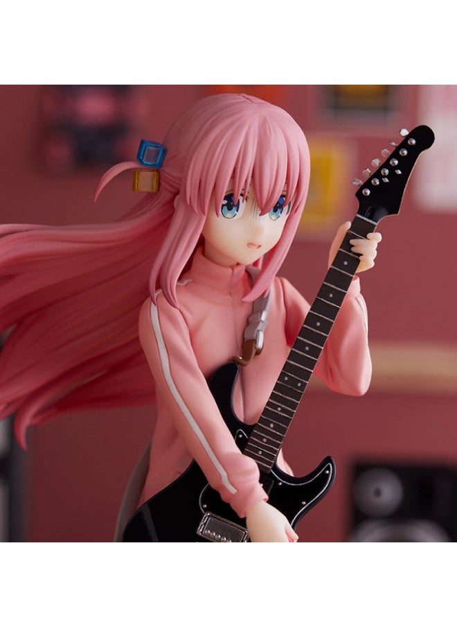 Generic - Lonely Rock Standing Posture Goto Solo Boqi Sauce Goto Animation Cute Guitar Girl Model Desktop Ornaments-Color:Standing Rear Vine Alone (height: 18cm) - Image 1