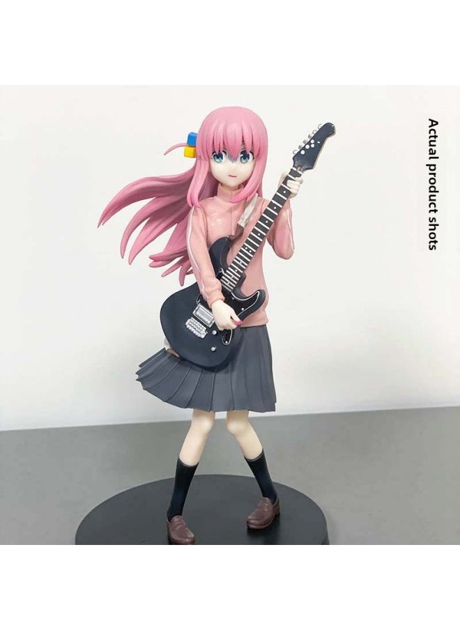 Generic - Lonely Rock Standing Posture Goto Solo Boqi Sauce Goto Animation Cute Guitar Girl Model Desktop Ornaments-Color:Standing Rear Vine Alone (height: 18cm) - Image 1
