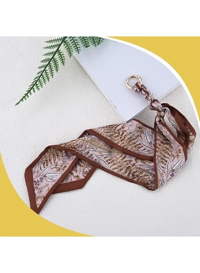 Silky Satin Bow Key Chain for Women Handbags Purse Bowknot Keychain for Ladies Bag Pendant - Image 3