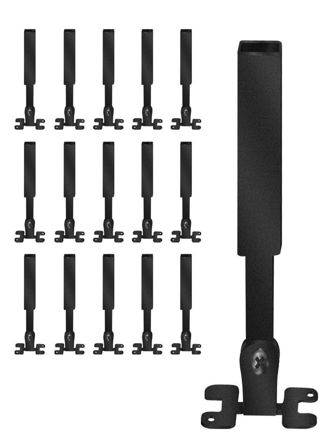 Senmit Angle Adjustable Connectors,Baluster Swivel Connectors with Screw for Installation of 1/2" Square Balusters balusters for Staircase Interior 15Pack - Image 1