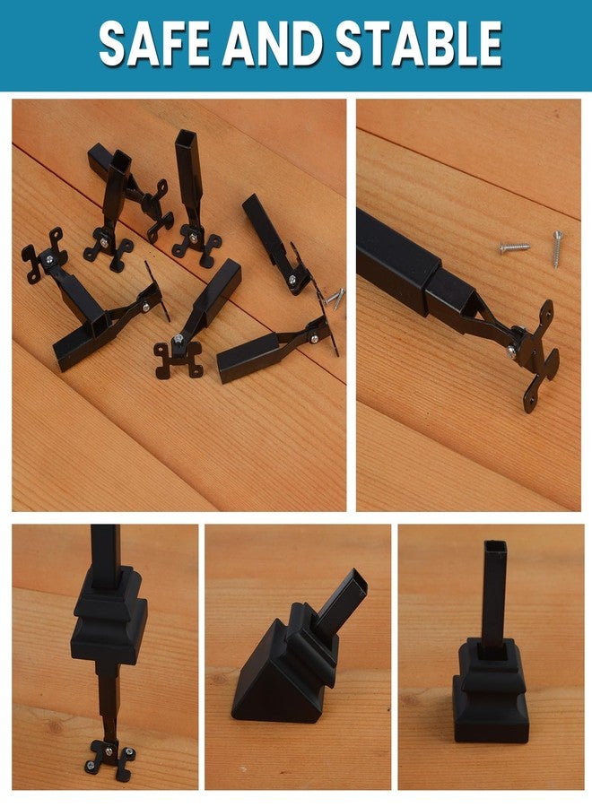 Senmit Angle Adjustable Connectors,Baluster Swivel Connectors with Screw for Installation of 1/2" Square Balusters balusters for Staircase Interior 15Pack - Image 4