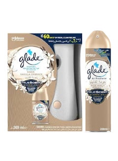 Automatic Air Freshener + Glade Air Freshener Refill, Vanilla Softness, 269 ml + 300 ml Vanilla Softness