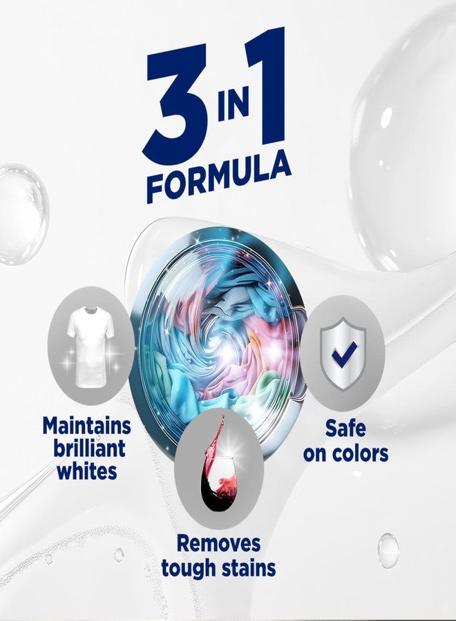 OxiClean Triple Action White Revive Laundry Whitener and Stain Remover Powder, Use with Detergent, Whitens and Brightens Clothes, Removes Tough Stains, Color Safe, Chlorine Free, 4 lbs - Image 4