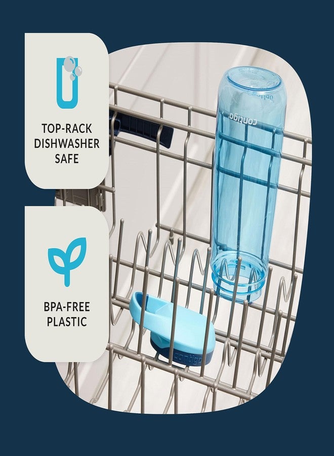 Contigo Kids’ Micah Water Bottle with Leak-Proof Lid, 20oz, Blue Raspberry/Blueberry - Image 3