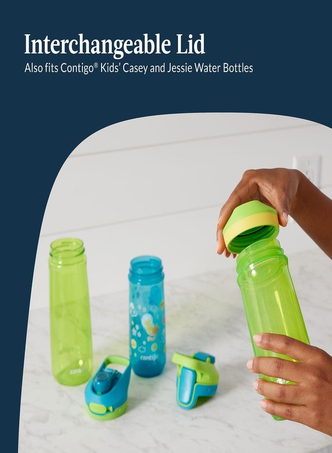 Contigo Kids’ Micah Water Bottle with Leak-Proof Lid, 20oz, Blue Raspberry/Blueberry - Image 5