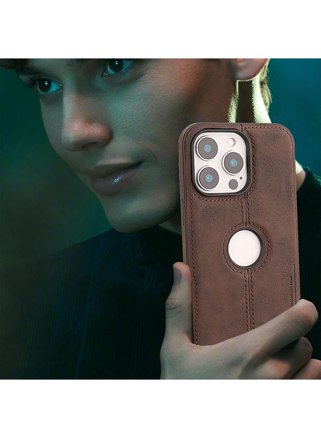 S-TOP Case For iPhone 13 Pro Crazy Horse Leather Back Cover Phone Case - Image 5