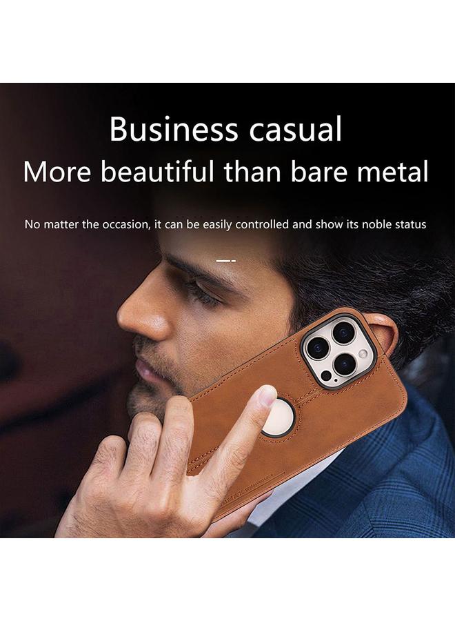 S-TOP Case For iPhone 13 Pro Crazy Horse Leather Back Cover Phone Case - Image 3