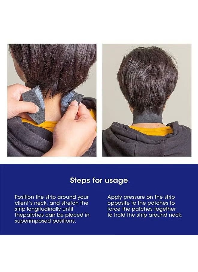 GMORO 4 Rolls Disposable Barber Paper Neck Strips Disposable Neck Paper,Professional Stretchy Paper Neck Band Protector Hairdressing Accessory Tool  - Image 3