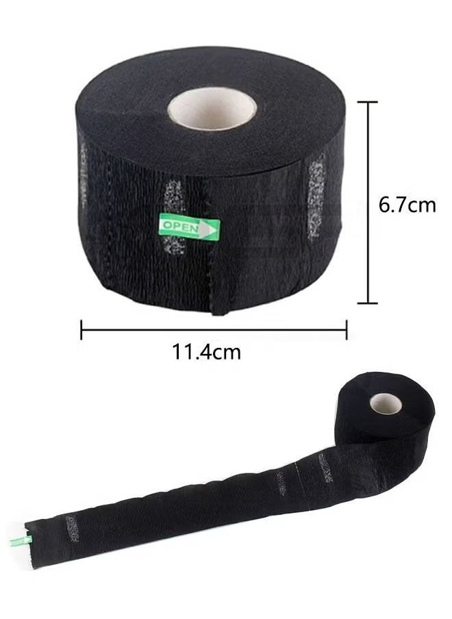 GMORO 4 Rolls Disposable Barber Paper Neck Strips Disposable Neck Paper,Professional Stretchy Paper Neck Band Protector Hairdressing Accessory Tool  - Image 5