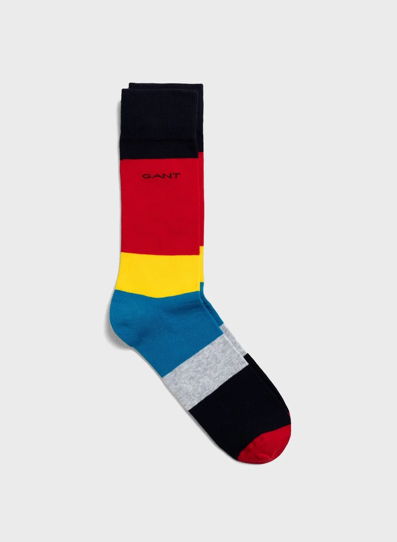 GANT Color Block Crew Socks