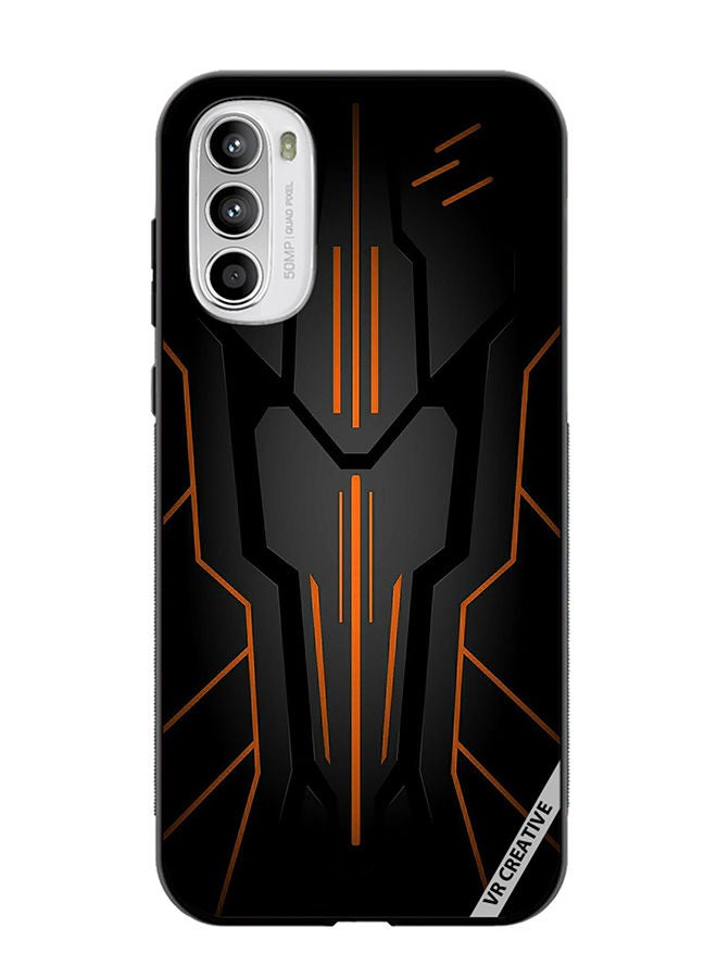 VR CREATIVE غطاء حماية لهاتف موتورولا موتو G82 بتصميم سرك الأسود متعدد الألوان - Image 1