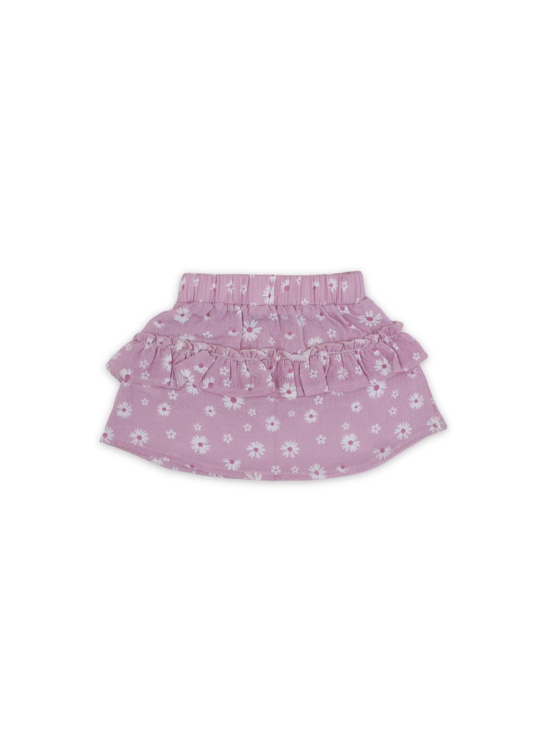 Pompelo Baby Girls Cotton Skirt – Pink - Image 1