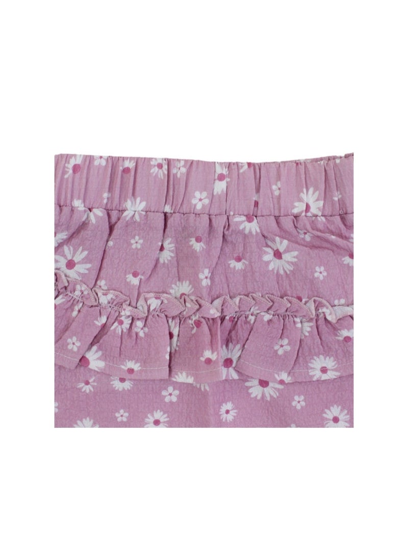 Pompelo Baby Girls Cotton Skirt – Pink - Image 3
