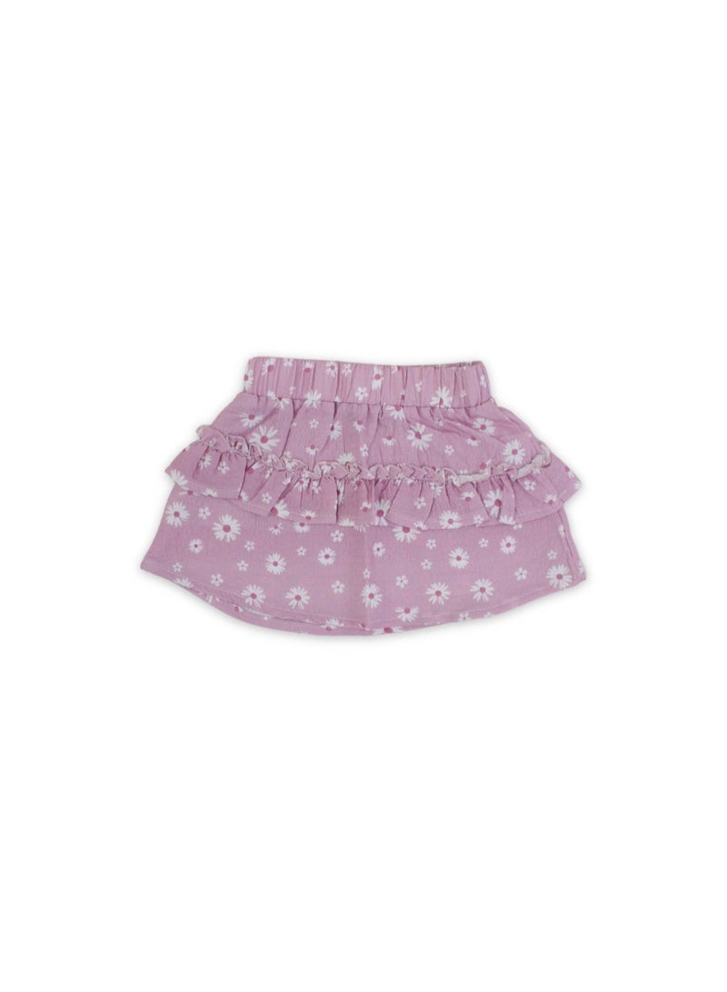 Pompelo Baby Girls Cotton Skirt – Pink - Image 2