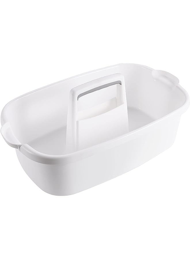 Raxoom Supplies Caddy, Shower Caddy, Cleaning Tote Supply Organizer with Handle, white - Image 1