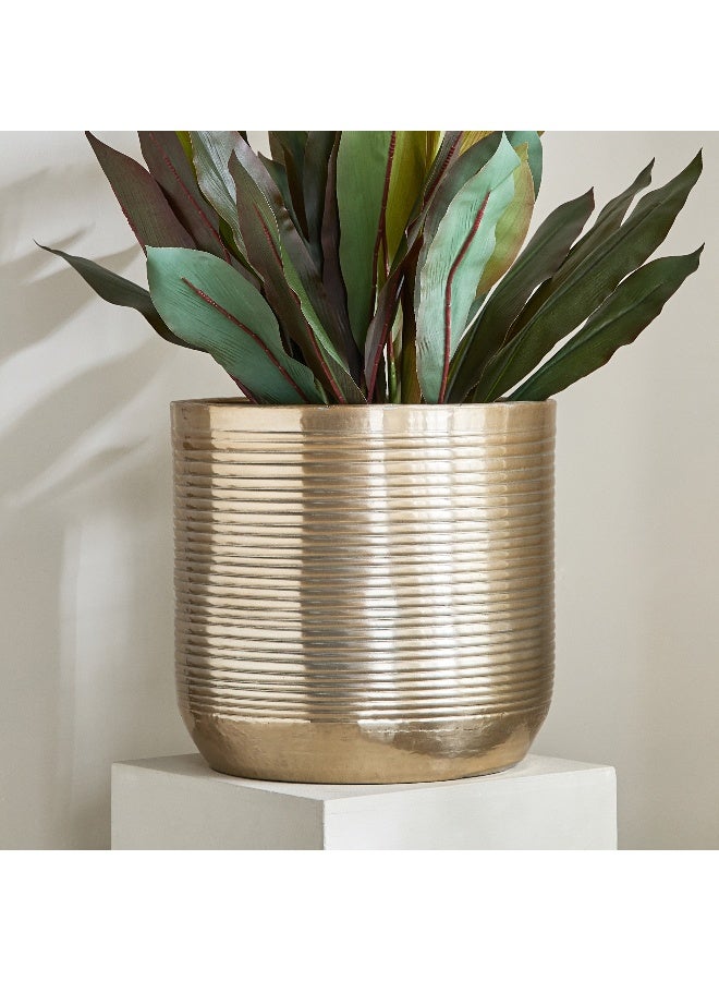 Home Box Nydril Aluminium Linework Planter 31.5 x 29.5 cm - Image 1