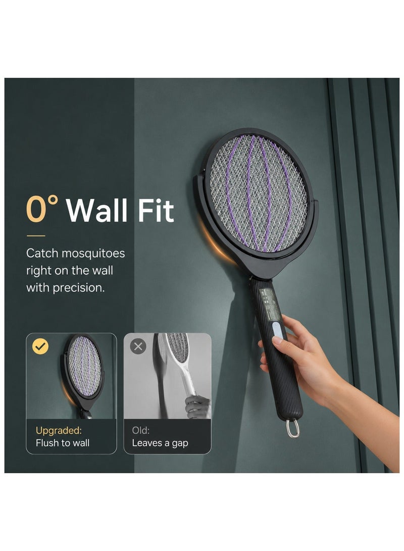 jaexest Electric Fly Killer Swatter Racket with Rotating Head & Telescopic Handle, 2-in-1 Rechargeable Mosquito Killer, UV Attraction Mode, Foldable Design, Indoor & Outdoor Insect Zapper for Home Office & Camping - Image 5