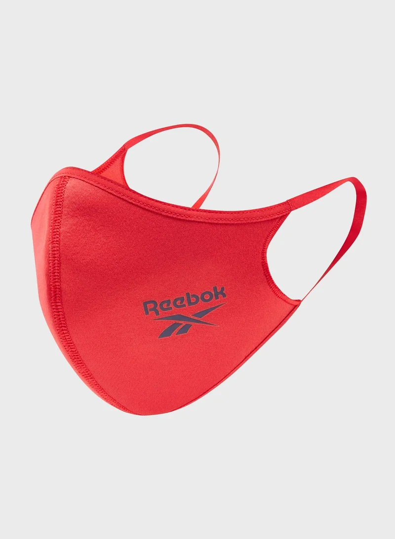 Reebok 3 Pack Logo Face Mask
