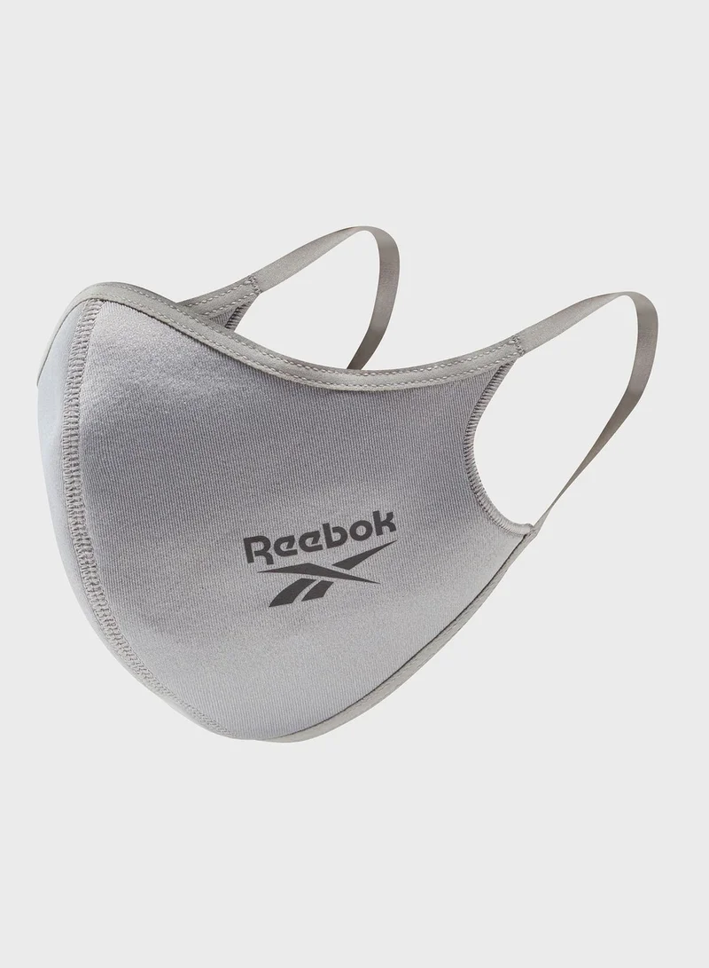 Reebok 3 Pack Logo Face Mask