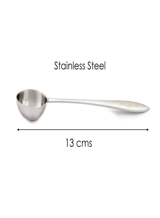 VAHDAM, Perfect Serve Loose Leaf Tea Spoon | Premium Stainless Steel Tea Scoop | Perfect Measuring Teaspoons to Brew 1 Cup of Loose Leaf Tea & Matcha | Stirring Tea Spoons - Image 2