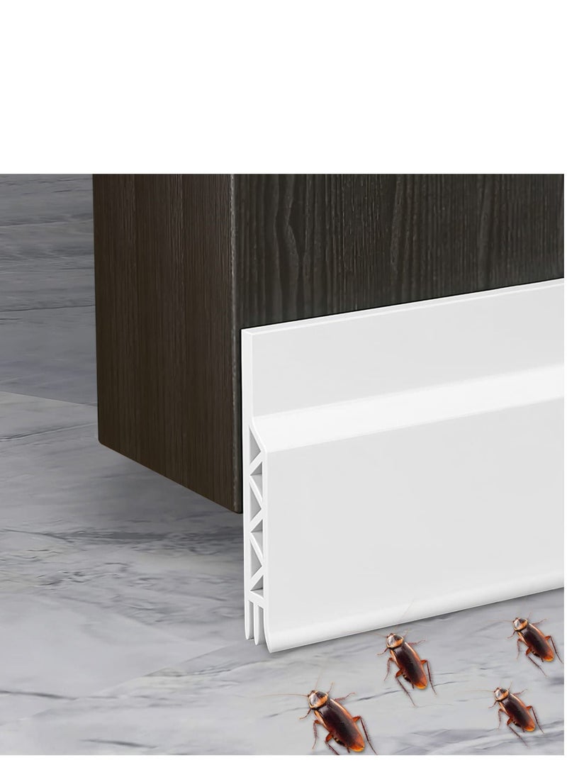 Y&D - Door Draft Stopper for Bottom of Weather Stripping Seal Strip Interior Against Drafts Dust Noise Animals 1M - Image 1