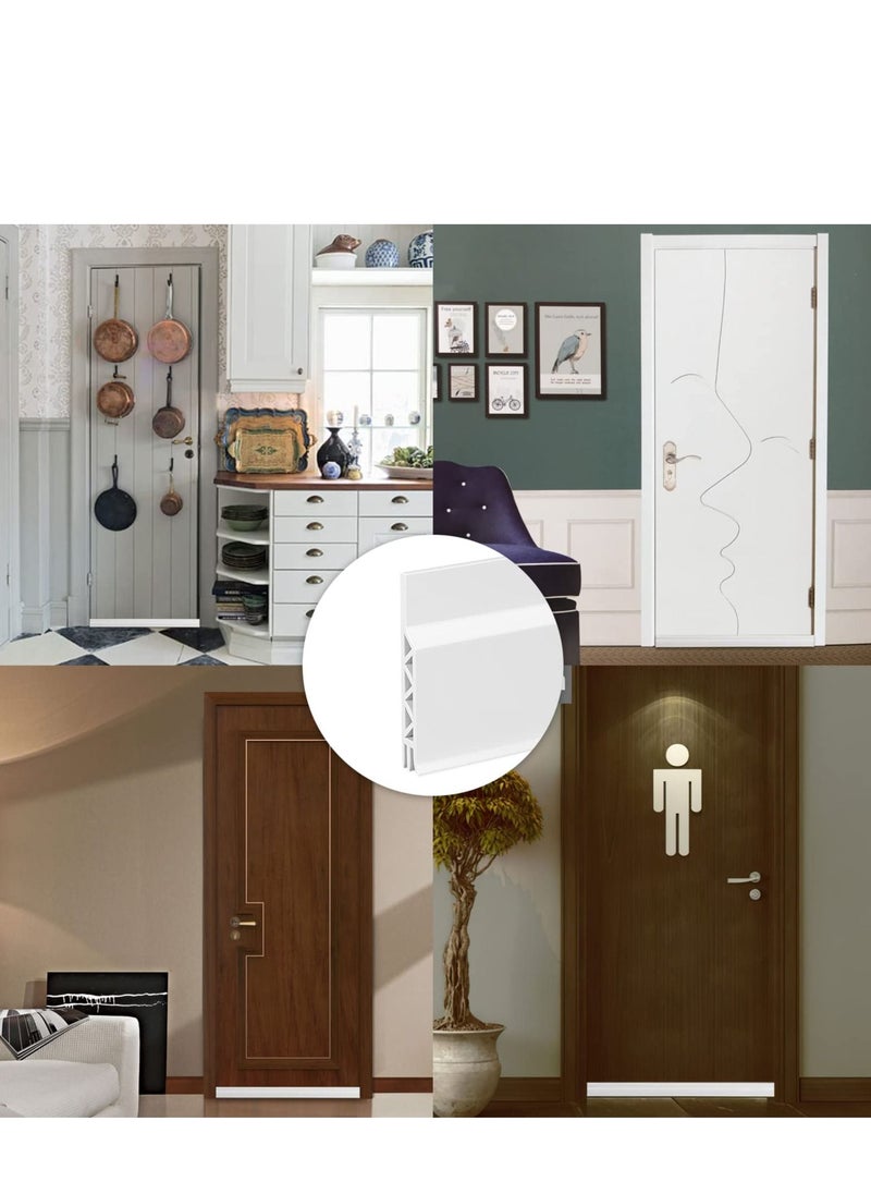 Y&D - Door Draft Stopper for Bottom of Weather Stripping Seal Strip Interior Against Drafts Dust Noise Animals 1M - Image 1