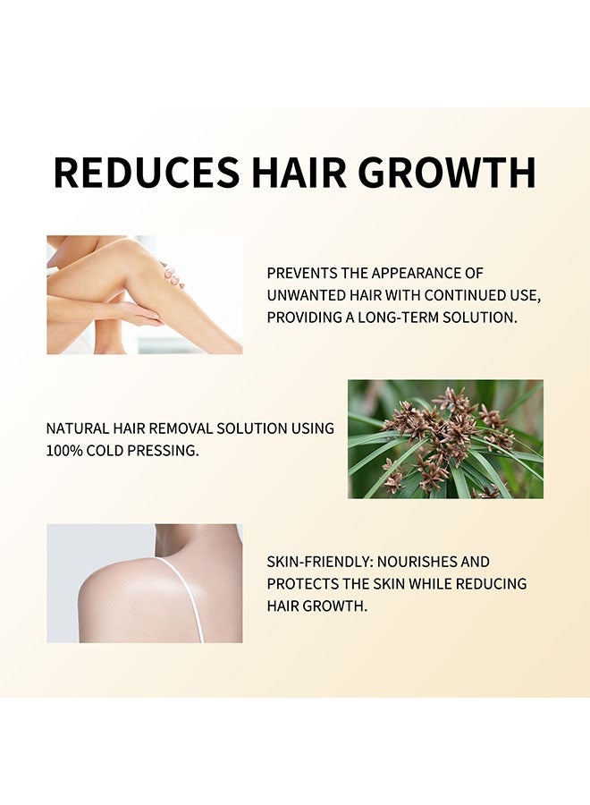 جروي زيت السبيراس الرُتندي، لإزالة الشعر، زيت السبيراس الرُتندي العضوي مع زيت ثمر الورد، زيت السبيراس الرُتندي يساعد على تقليل الشعر غير المرغوب فيه للجسم، 30 مل - Image 4