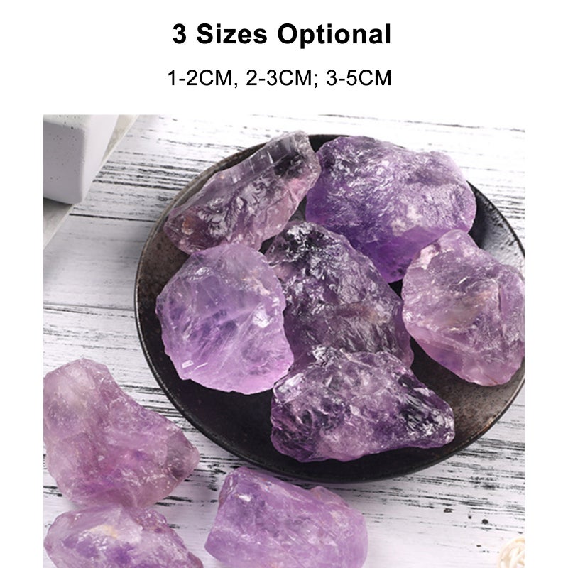 Natural Diffuser Stone Bulk Rough Amethyst Crystal Natural Raw Stones Healing Crystal Raw Stones Purple Gemstones for Healing Meditation Chakra Balance Ritual 3.5OZ - Image 5