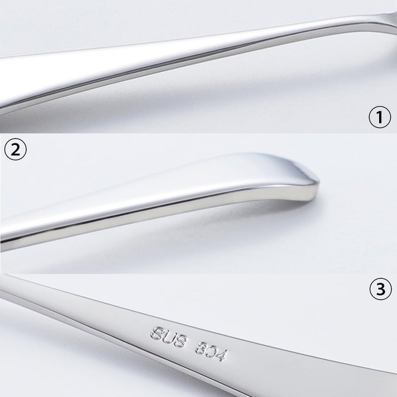 Wenkoni Small Soup Ladles Sauce Ladles Gravy Soup Spoon Ladles 2 Pack Sus 304 Non-Magnetic Stainless Steel 7.6"" Round Ladles (Color:Silver). - Image 5